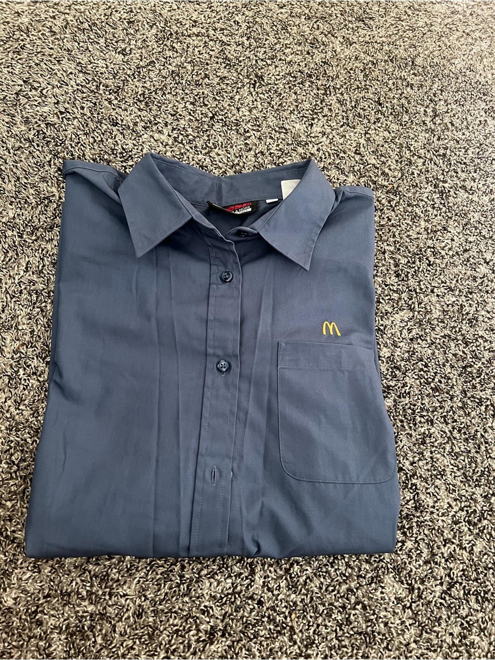 Manager shirt / McDonald's Navy Short-Sleeve Button down
